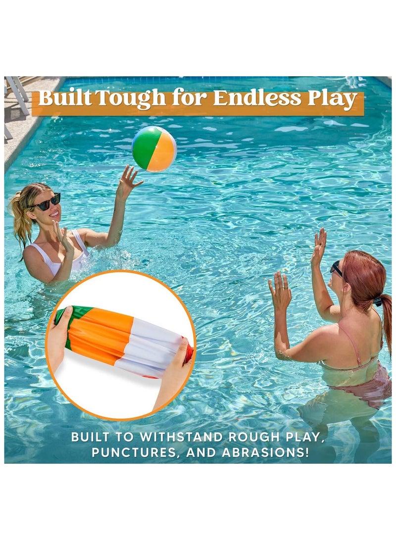 24'' Giant Inflatable Beach Balls (4-Pack) - Jumbo Pool & Beach Toys for Summer Water Games, Kids Party Supplies for All Ages - Image 4