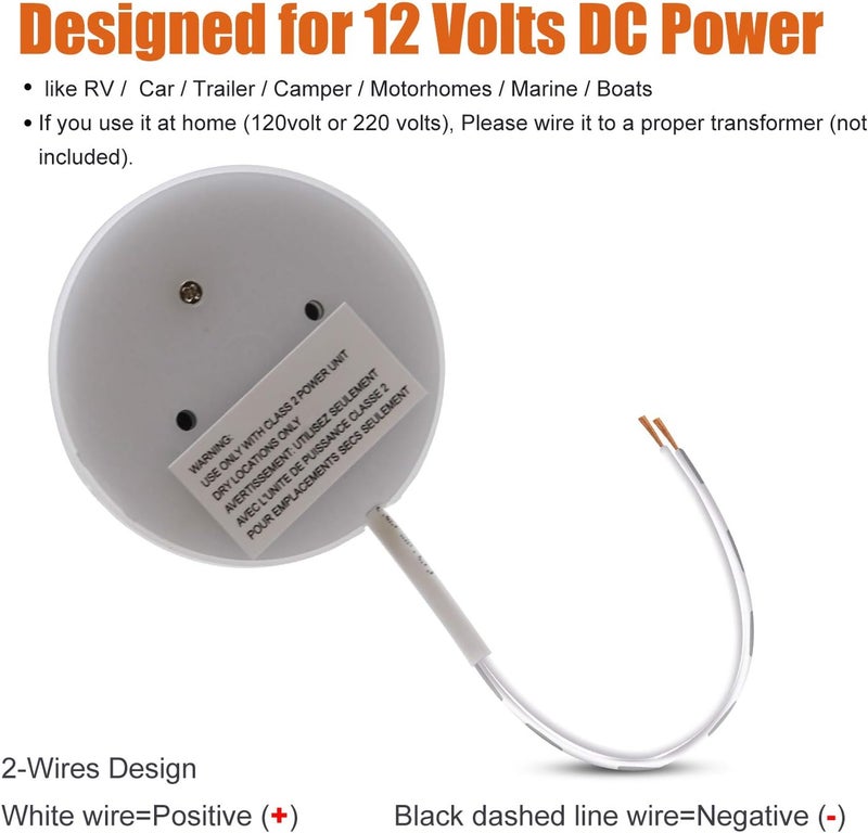 Facon 12V LED Motorhome Lights with Touch Dimmable Switch - Interior Lighting for Caravan, Campervan, Trailer, and Boat - Image 4