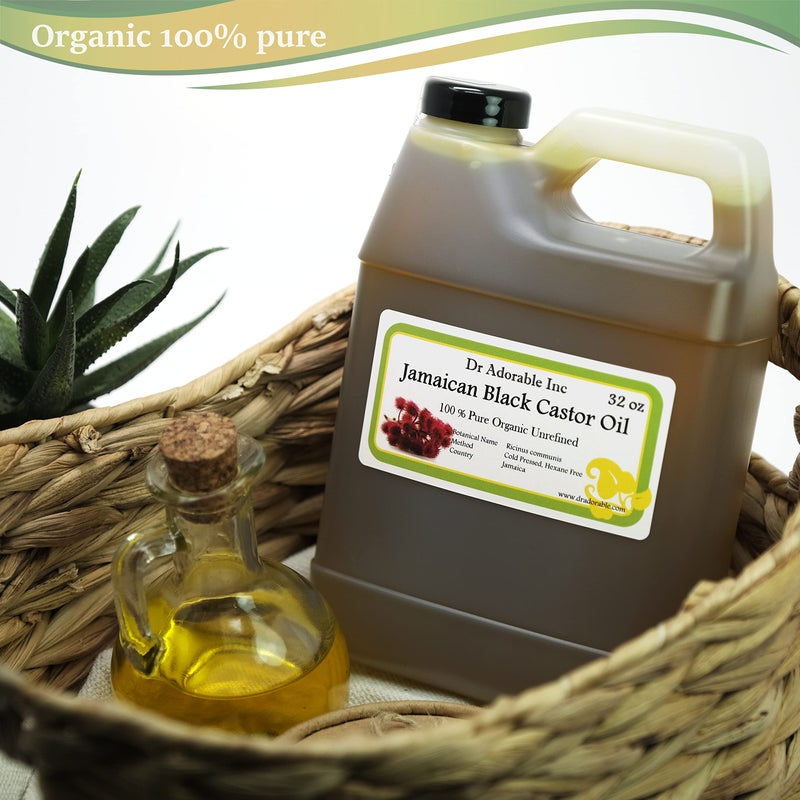Dr. Adorable Dr Adorable - 32 oz - Jamaican Black Castor Oil - Pure Natural Organic Strengthen Grow & Restore Hair Care - Image 2
