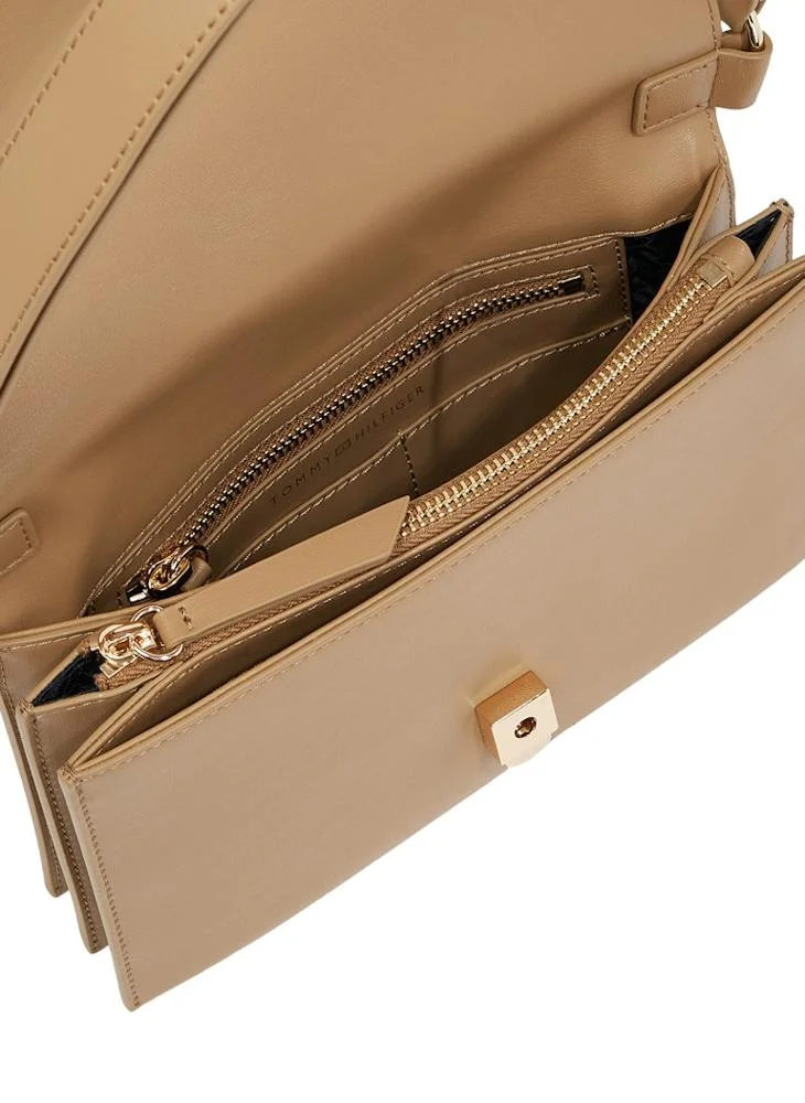 TOMMY HILFIGER Logo Detail Top Handle Flap Over Crossbody