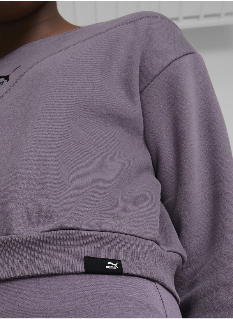 PUMA Classics Girls Crew Neck Sweatshirt  - Image 3