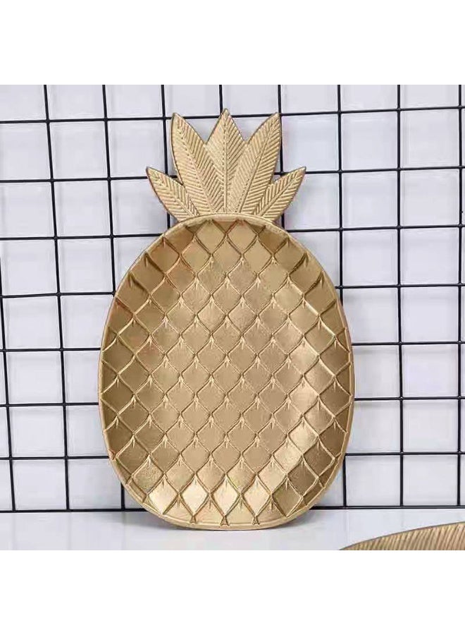 Large Turkish plastic pineapple snack plate - Image 1
