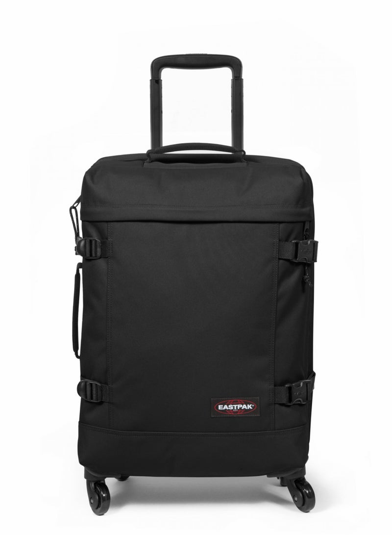 EASTPAK TRANS4 S adventure 360° Spinning wheels Trolley Luggage Bag Black Denim Small - Image 1