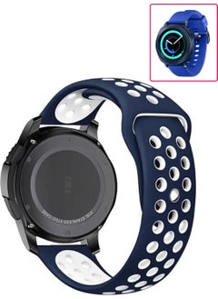 Tagomoon Samsung Gear Sport Smart Watch Compatible Band Soft Textured Perforated Patterned Silicone Strap  - Image 2