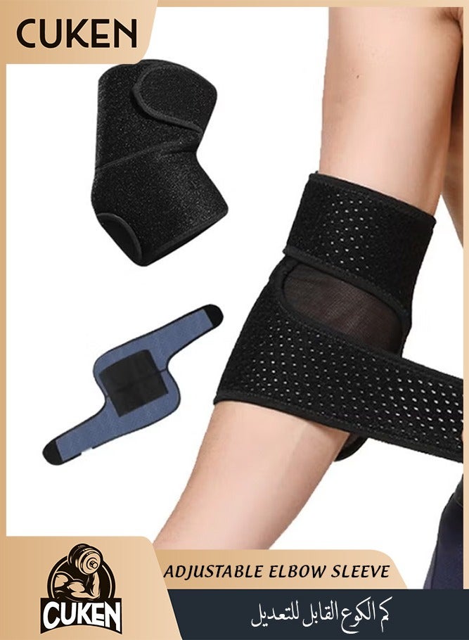 Cuken Elbow Support, Elbow Brace, Adjustable Elbow Sleeve, Tennis Elbow Sleve, Arm Wrap Strap, Sleve for Elbow Sleeve for Gym - Image 1