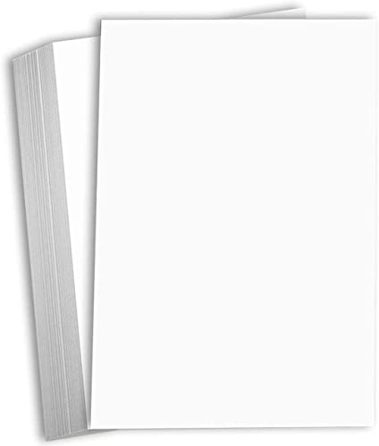 Hamilco White Cardstock Thick 11x17 Paper - Heavy Weight 80 lb Cover Card Stock 25 Pack (Bright) - Image 1