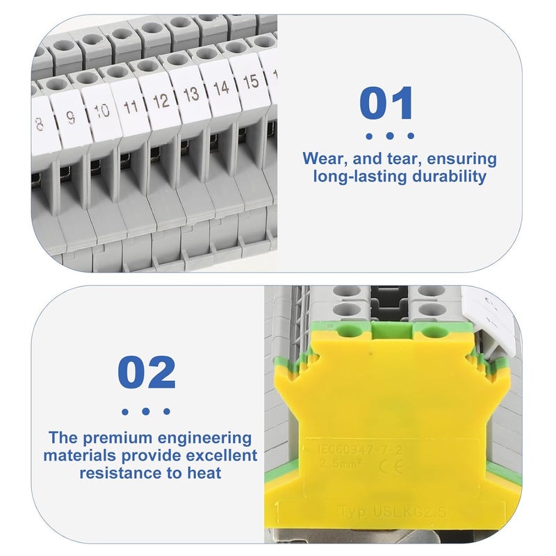 أقواس نهاية سكة دين مع مجموعة موصل مقاوم للحرارة لتركيب كتلة المحطة - Image 4