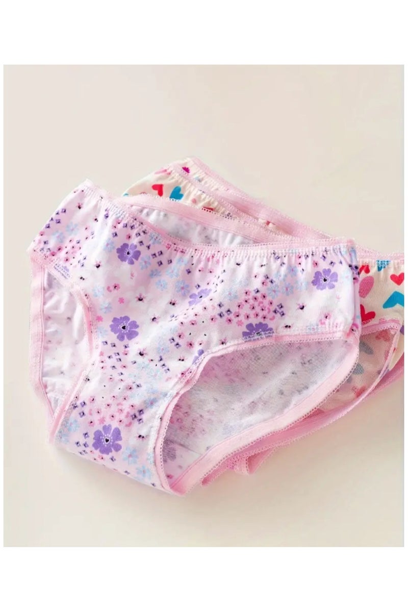 12 Pieces Girls Underwear Toddler Hipstar Panty Soft Breathable Pure Cotton Knickers Undies Set For Toddler Girls Panties Multicolor - Image 3