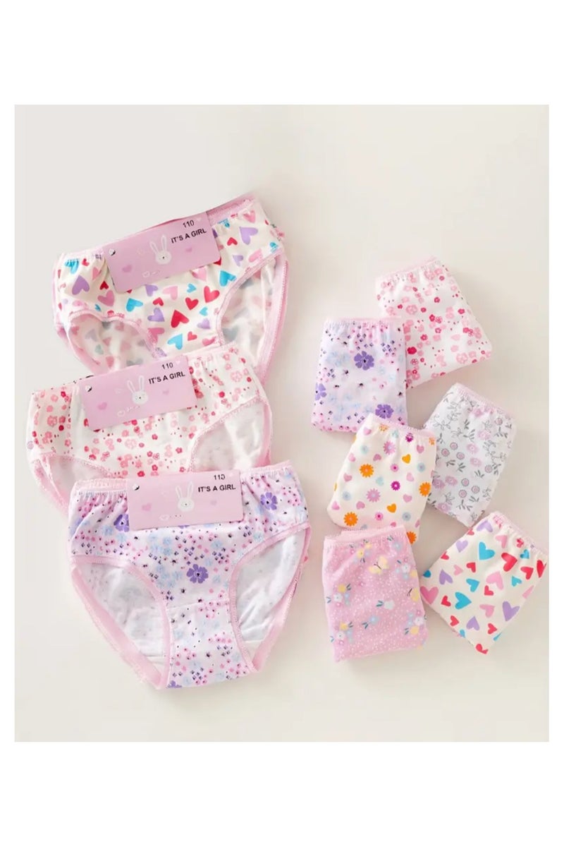 12 Pieces Girls Underwear Toddler Hipstar Panty Soft Breathable Pure Cotton Knickers Undies Set For Toddler Girls Panties Multicolor - Image 4