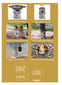 Alhor Camping & Hunting Tools DEVELOPED WOOD STOVE  - Image 4