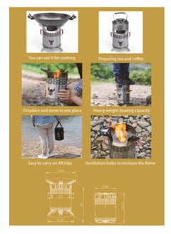 Alhor Camping & Hunting Tools DEVELOPED WOOD STOVE  - Image 3