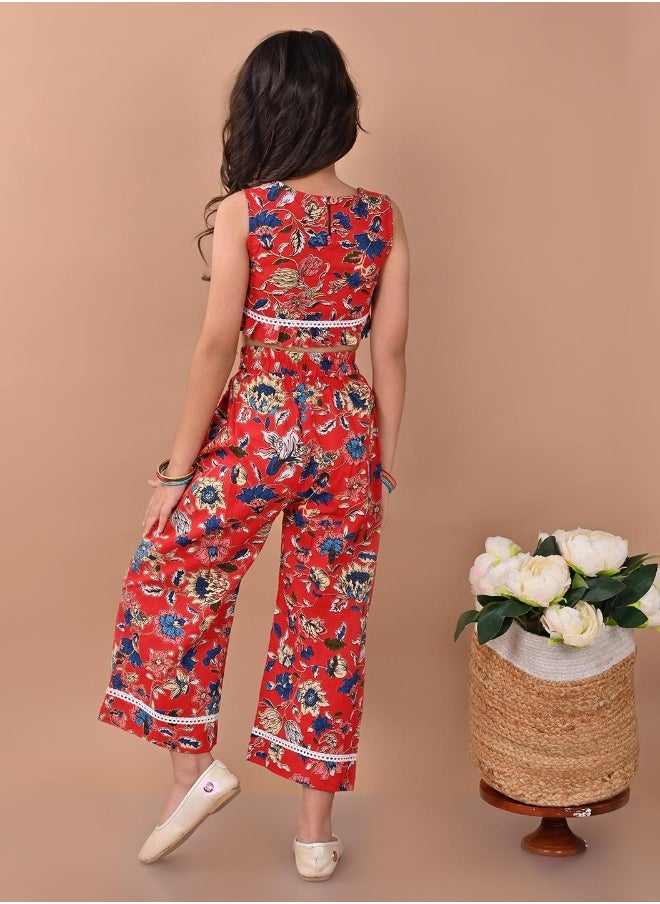 LILPICKS Printed Top with Palazzo Set  - Image 2