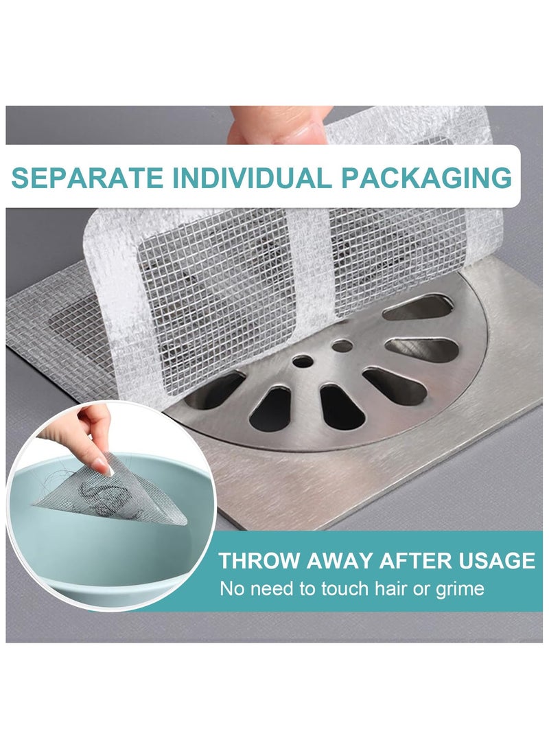 BenQuand Shower Drain Cover Hair Catcher 25 Pcs Mesh Stickers for Bathroom Kitchen Laundry Sink Drain Protection Everyday Use - Image 4