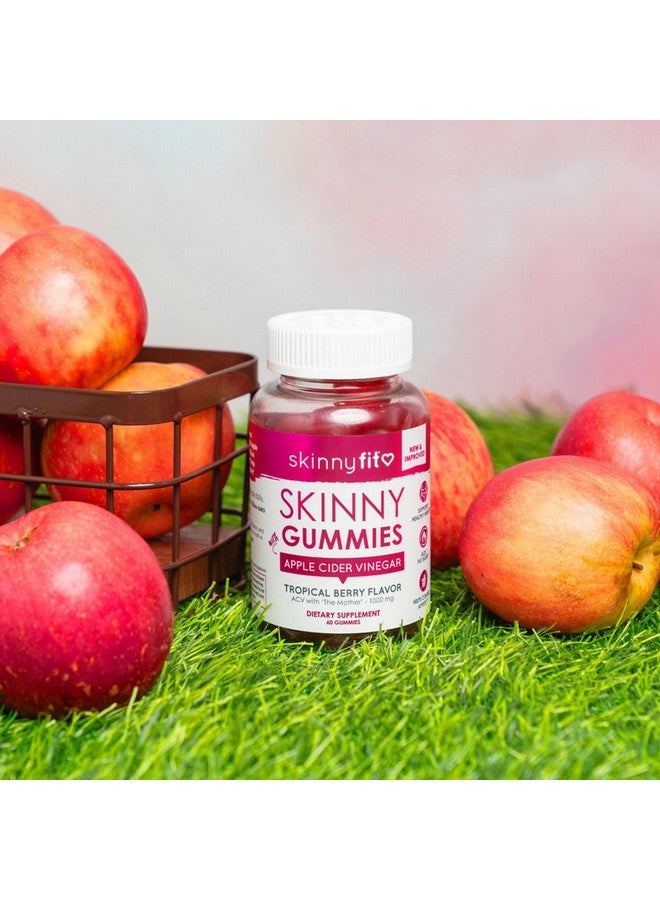 SkinnyFit Skinny Gummies Apple Cider Vinegar Gummies w/ The Mother, Healthy Weight, Immune Support, Vitamin B9, B12, Beetroot, Pomegranate, Vegan-Friendly, 60 Count - Image 5