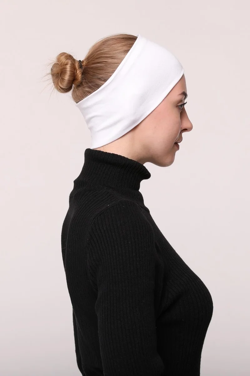 Altobeh Women's Combed Cotton Seamless Hijab Bandana Bonnet Sports Hair Band