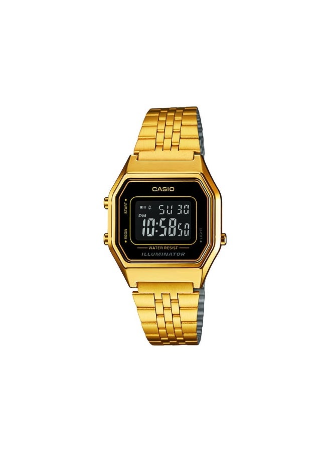 Casio Women's Watch - LA680WGA-1BDF Gold Dial - Image 1