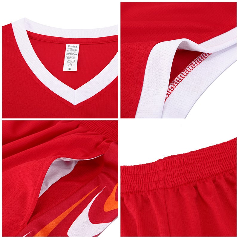 Summer Basketball Suit Suit Adult Male Student Quick-Drying Breathable Jersey Campus Female Children Training Competition Sportswear - Image 5