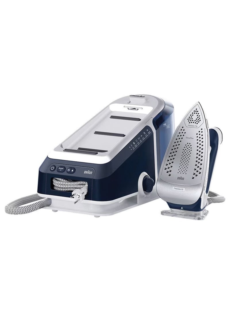 BRAUN CareStyle 7 Pro Steam Generator Iron, 2 ltr tank, iCare mode, Eloxal Plus, Turbo mode, 8 BarPump Pressure 2 L 2700 W IS 7282 Blue - Image 2