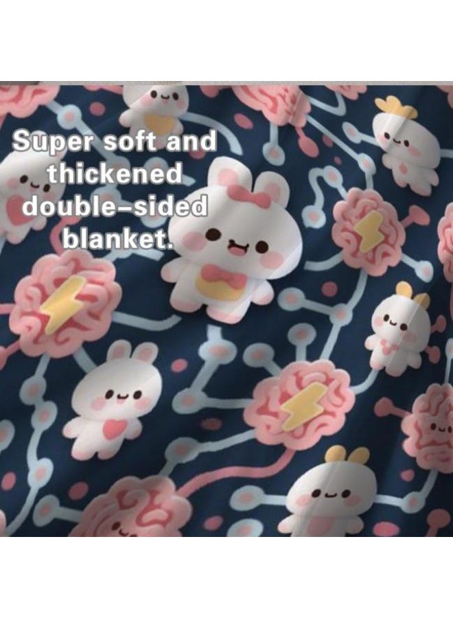general Baby and children's cartoon flannel thin blanket (warm and comfortable, suitable for sleep, game use) 70cm*100cm - Image 3