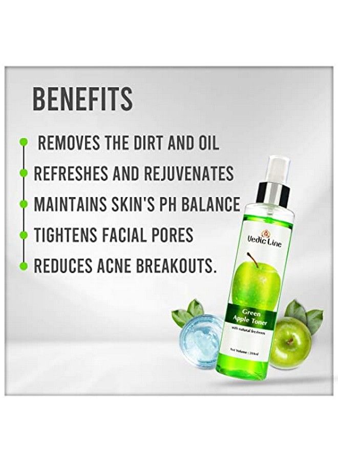 Vedicline Green Apple Toner For Face (Paraben Free) 200Ml - Image 4