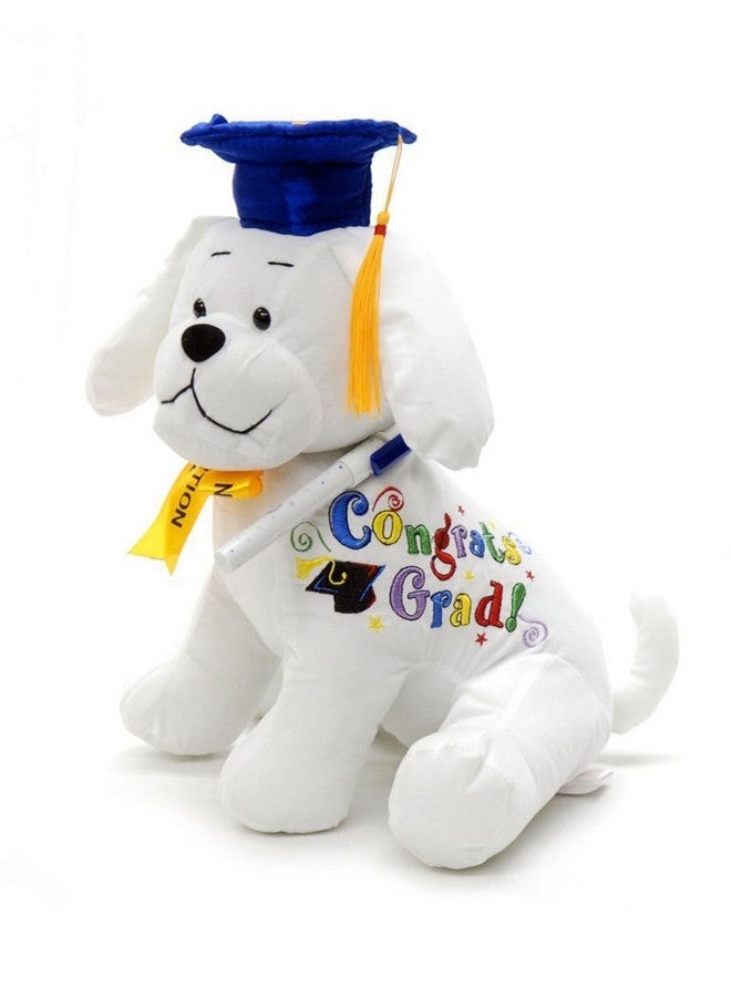 YMCtoys - Graduation Autograph Stuffed Dog, Words : Congrats Grad! (10.5 Inch) - Image 2