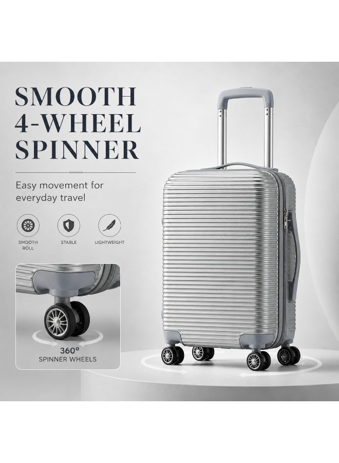 20-Inch Lightweight Trolley Suitcase with 360° Spinner Wheels – Carry-On Travel Luggage for Short Trips - Image 5