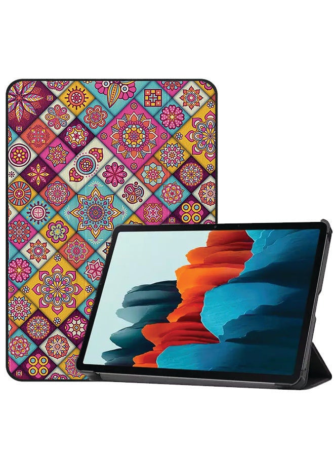 Covernex Protective Flip Cover For Samsung Galaxy Tab S8 Mandala Pattern - Image 2