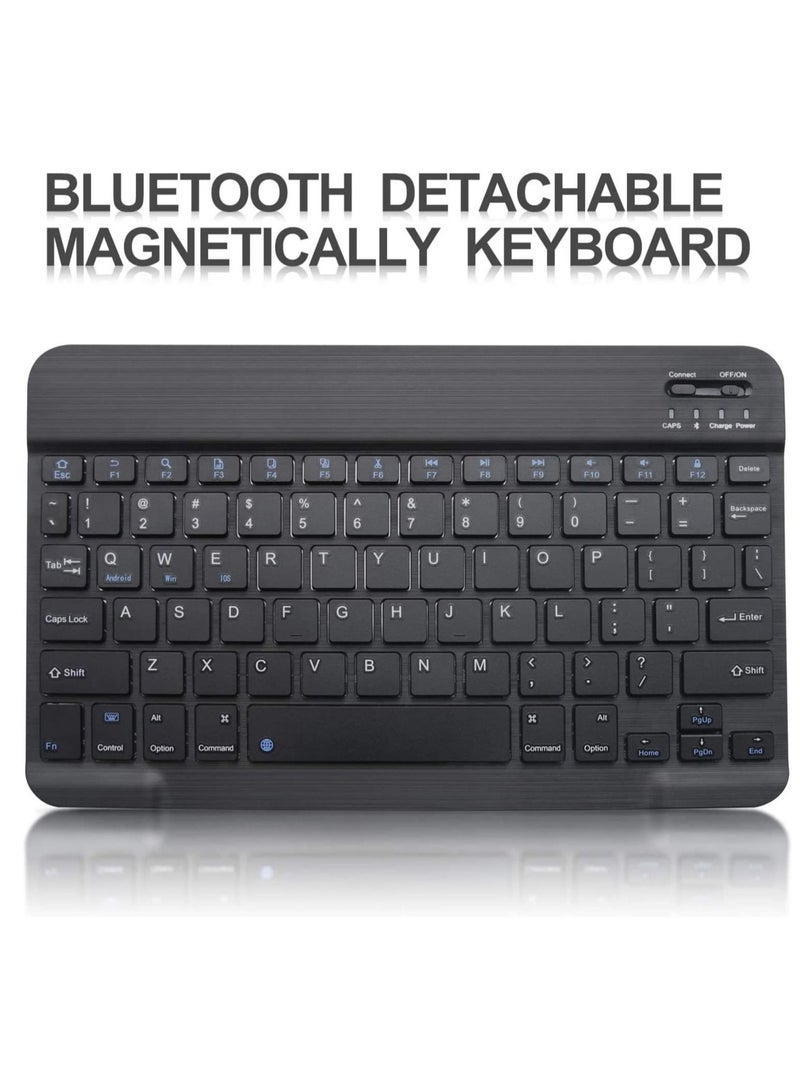 Keyboard Case for iPad Air 4th Generation 10.9 2020 with Pencil Holder,PU Leather Auto Wake/Sleep Smart Cover with BT Detachable Keyboard,Compatible with iPad 10.9 inch/Pro 11 inch -Black - Image 2