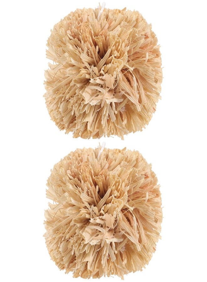 Luxshiny Bunny Chewing Balls 2-Pack Small Pet Molar Toys for Rabbits Guinea Pigs Hamsters Tooth Grinding Chew Treats 2.75 Inch - Image 1