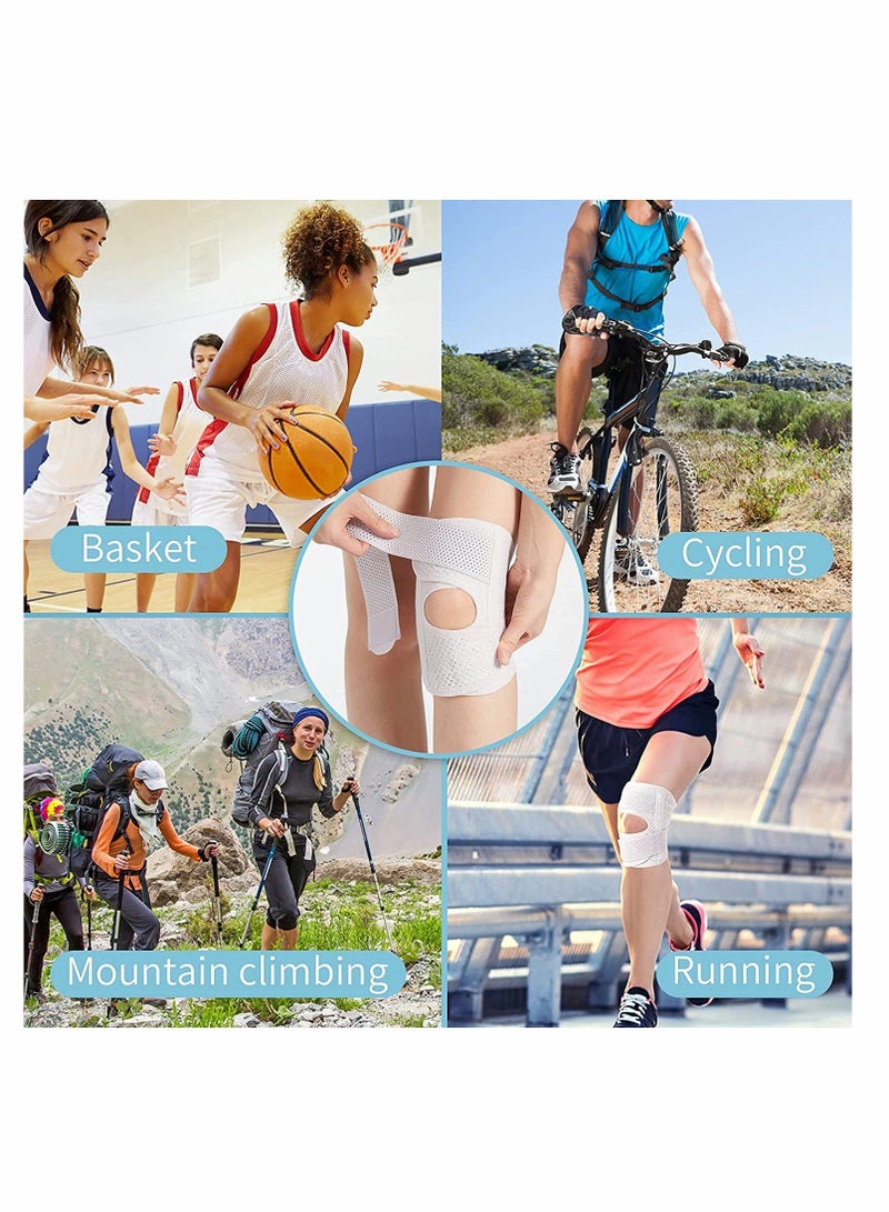 KASTWAVE Knee Brace with Side Stabilizers Relieve Meniscal Tear Knee Pain ACL MCL Arthritis, Breathable Adjustable Knee Support Suitable for Men and Women with Sports Injuries  - Image 4