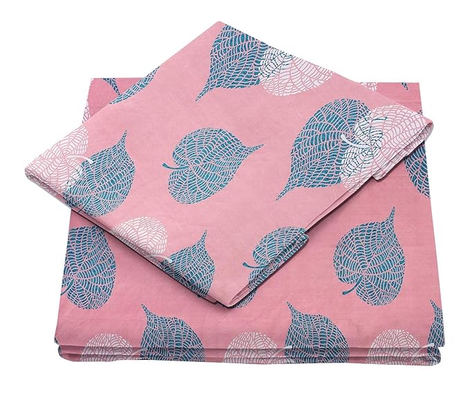 BSB HOME® Glace Cotton 180 TC Big Flower Printed Single Bedsheets with 1 King Size Pillow Cover, (60X90 Inches, 4 X 6 Feet)148*228 cms - Image 3