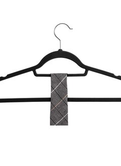 Red Dot Gift 50-Pieces 42cm Black Non-Slip Velvet Clothes Hanger with 360 Degree Rotatable Hook,Durable and Slim  - Image 2