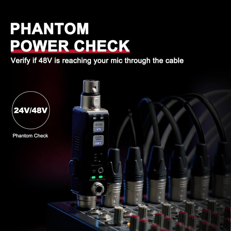Xvive AT-2 Portable Audio Tester for Live Sound & Studio - XLR Cable Tester, Signal Generator, Phantom Power Check - Image 4