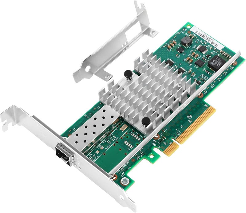 Vogzone 10Gb PCI-E NIC Network Card for Intel X520-DA1/ E10G42BTDA,100MbE/1GbE/10GbE Single SFP+ Port, with Intel 82599EN Chip,10GbE PCI Express 2.0 X8 Ethernet Adapter Support Windows/Linux/VMware - Image 1