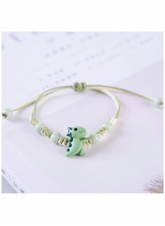 SYOSI Bracelets, cartoon bracelet, ceramic bracelet, small dinosaur bracelet, for girl student girlfriend gift, for Protection Friendship Wish Bracelet Jewelry, for Women Girls, 4 Pcs  - Image 3