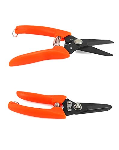 QWORK Hoof Trimmers Goat Hoof Trimming 2 Pack 7 Multipurpose Nail Scissors Daily Trim for Pig Trotters Sheep Alpaca Lamb and Pruning Potted Plants - Image 3