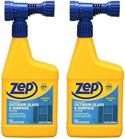 Zep HoseEnd Outdoor Cleaner  32 Ounces  U49910  Great for Outdoor Glass and Surfaces Pack of 2 - Image 1