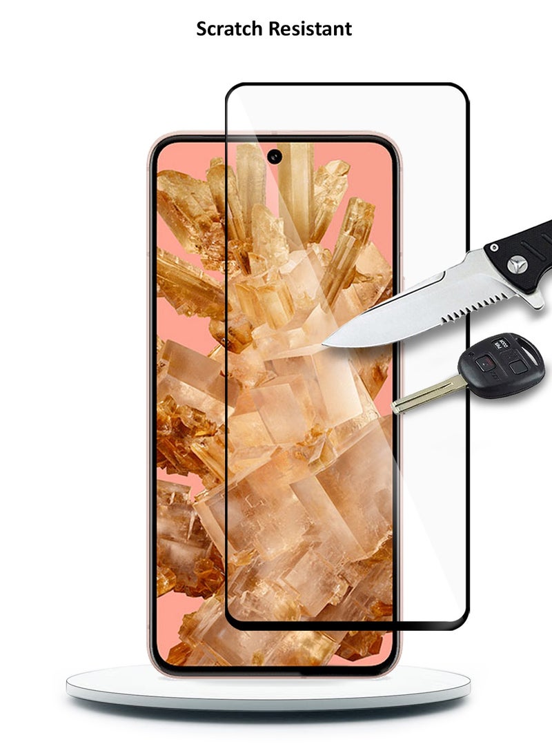 Wtech Google Pixel 8 5G 2023 Premium E2E Full Glue Full Cover Tempered Glass Screen Protector (MSGECN) - Clear/Black - Image 5