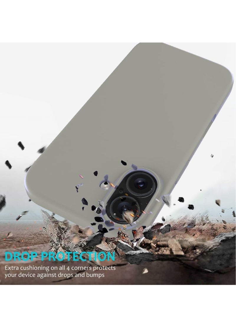 JAJEEK "iPhone 16 Plus Slim Fit Matte Gray TPU Case – Soft, Flexible Silicone Back Cover for Sleek Protection" - Image 5