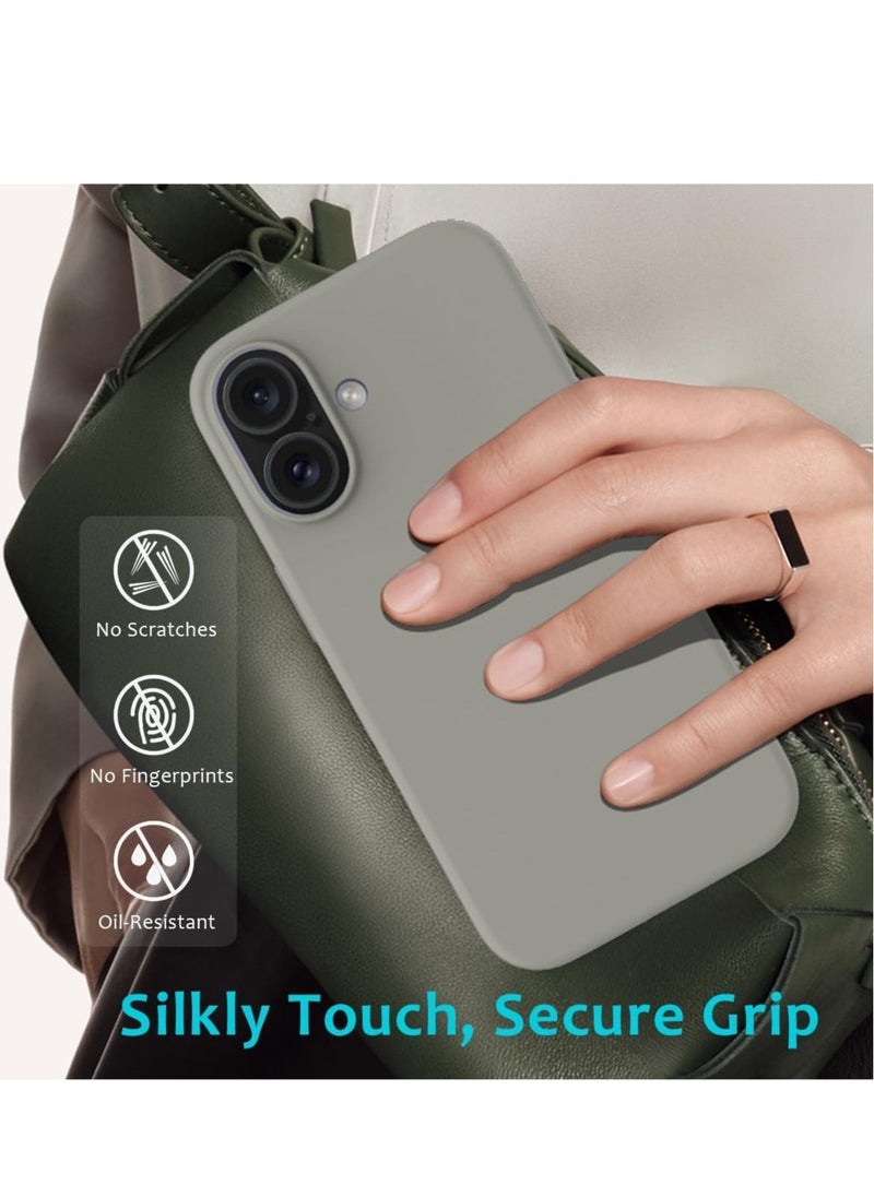 JAJEEK "iPhone 16 Plus Slim Fit Matte Gray TPU Case – Soft, Flexible Silicone Back Cover for Sleek Protection" - Image 3