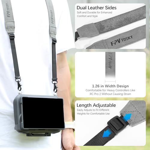 FPVtosky Lanyard & Screen Protector for DJI RC Pro 2, [2 Packs] HD Tempered Glass Film for DJI Mavic 4 pro Remote Controller Accessories [ONLY for RC PRO 2] - Image 2