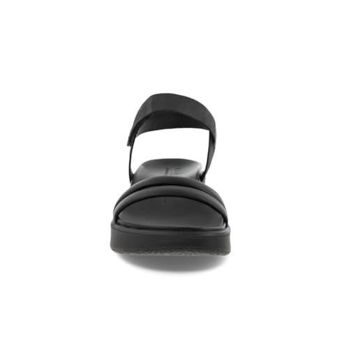 ECCO FLowt Luxery Wedge Ankle Strap Sandal,BLACK NUBUCK,9-9.5 - Image 4