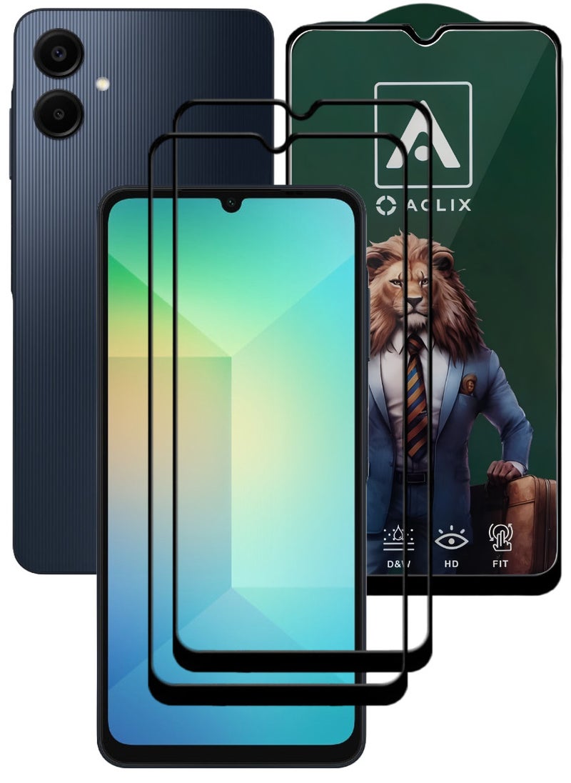 ACLIX 2 Pieces Antistatic ESD Dustproof Premium Quality High Definition Tempered Glass Screen Protector Designed For Samsung Galaxy A06 - Image 1