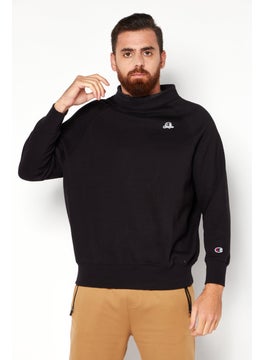 Champion Men Sportswear Fit Long Sleeve Training Sweatshirt, Black  - Image 1