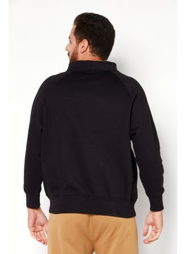 Champion Men Sportswear Fit Long Sleeve Training Sweatshirt, Black  - Image 2
