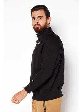 Champion Men Sportswear Fit Long Sleeve Training Sweatshirt, Black  - Image 3