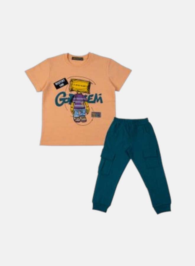 Bongo Kids Wear Boys Orange Boys Set