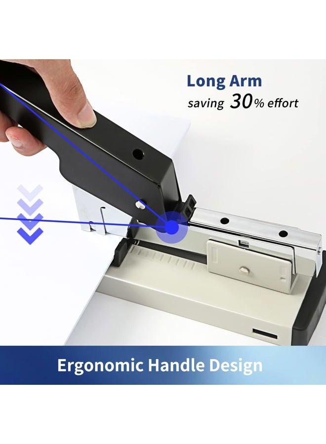 CAGIE Stapler Heavy Duty, Office Stapler with 100 Sheet, 1PACK Manual Big Stapler Metal Include 23/13 Staples 1000PCS - Image 4