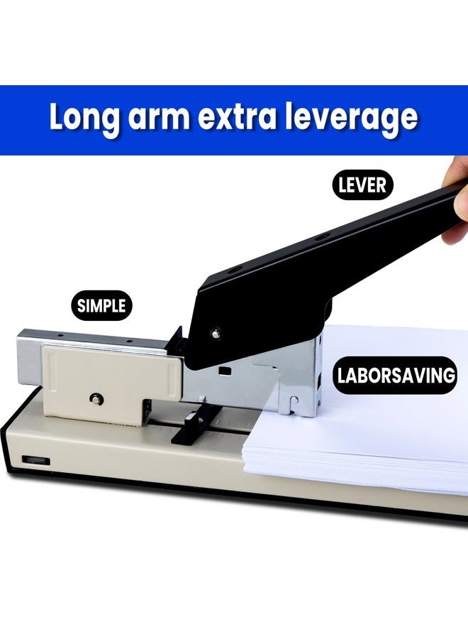 CAGIE Stapler Heavy Duty, Office Stapler with 100 Sheet, 1PACK Manual Big Stapler Metal Include 23/13 Staples 1000PCS - Image 3