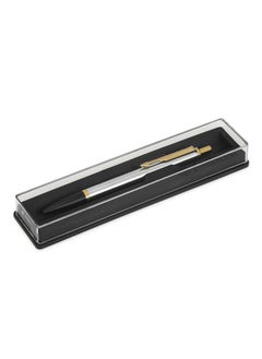 PARKER Latitude Shiny Chrome| Gold Trim Ball Pen| Ink Color - Blue | Corporate Gift | Ideal For Professional Use  - Image 5